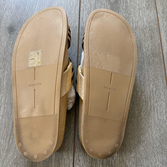 DOLCE VITA raffia sandals SELDA women size 6.5 beachy boho open-toe  EUC - Picture 6 of 7